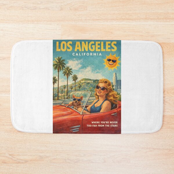 Item preview, Los Angeles Hollywood California Palm Trees Classic Convertible designed and sold by Aryabek.