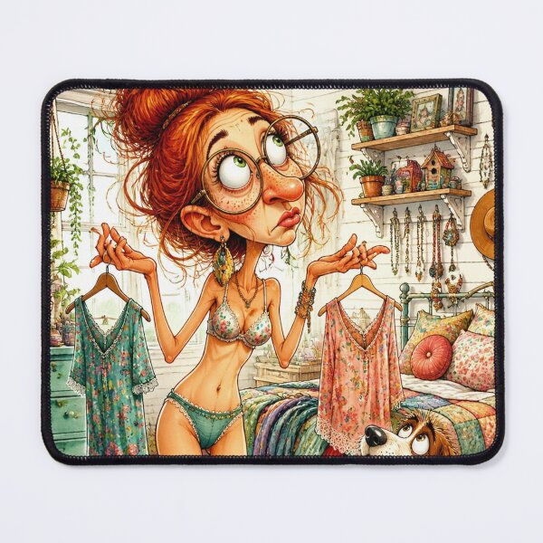 Item preview, Nothing to Wear Funny Woman designed and sold by Beyond The Canvas.