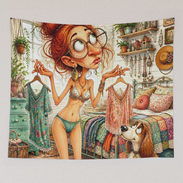 Item preview, Nothing to Wear Funny Woman designed and sold by Beyond The Canvas.