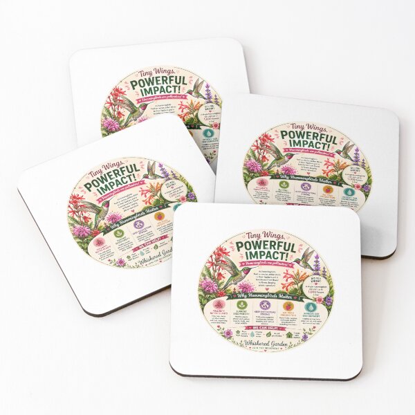 Item preview, Tiny Wings, Powerful Impact | Hummingbird Pollinator Educational Design designed and sold by Whiskered Garden Studio.
