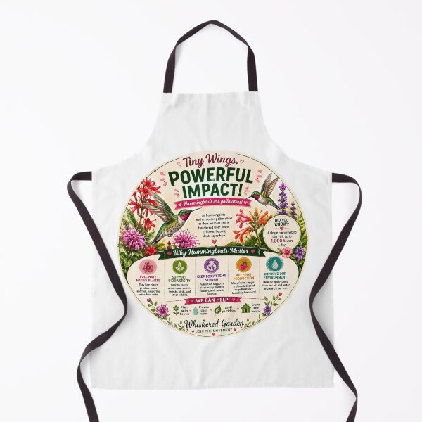 Item preview, Tiny Wings, Powerful Impact | Hummingbird Pollinator Educational Design designed and sold by Whiskered Garden Studio.