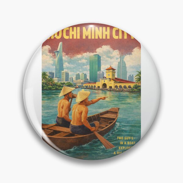 Item preview, Ho Chi Minh City Saigon Ben Thanh Market Vietnam Skyline designed and sold by Aryabek.