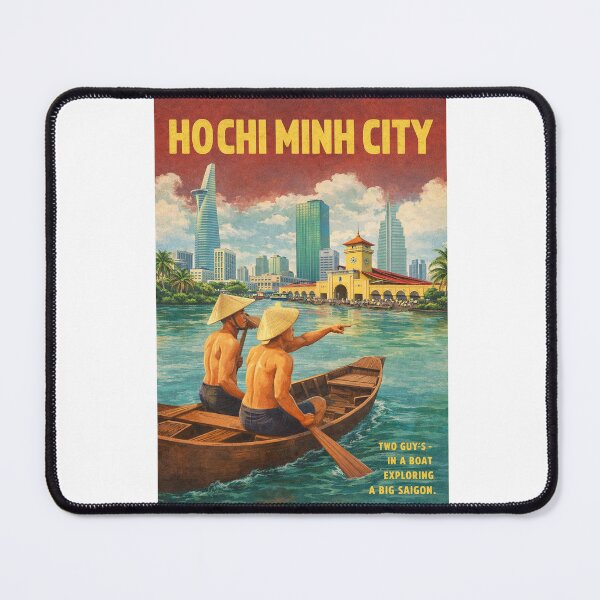 Item preview, Ho Chi Minh City Saigon Ben Thanh Market Vietnam Skyline designed and sold by Aryabek.