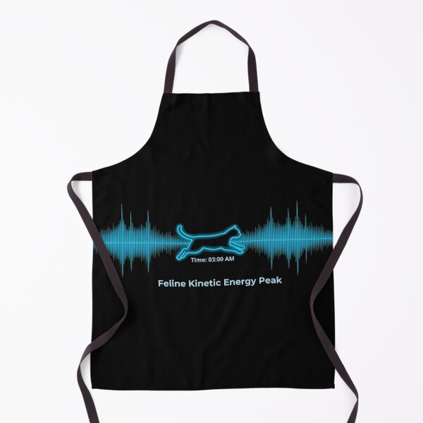 Item preview, Feline Kinetic Energy Peak - Neon Wave Cat Zoomies designed and sold by PurrLab Studio.