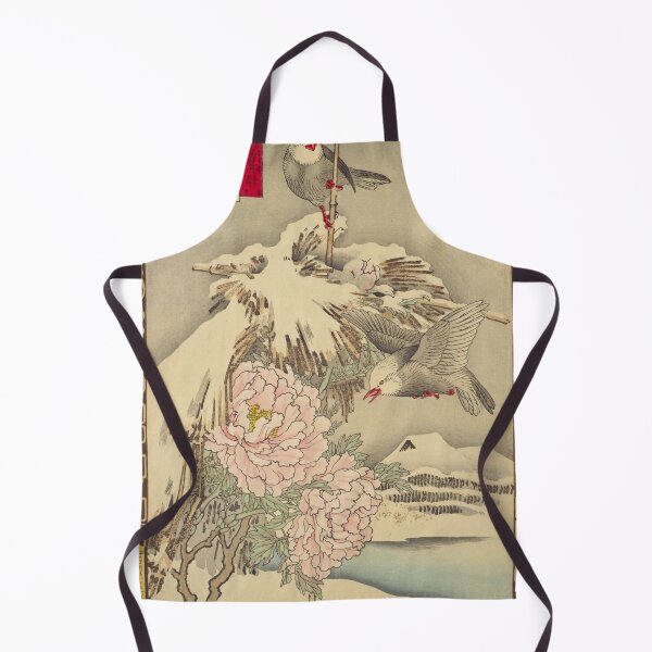Item preview, Japanese Bulbul and Peony - Bairei Kono Vintage Art No. 14 designed and sold by UkiyoInkStudio.