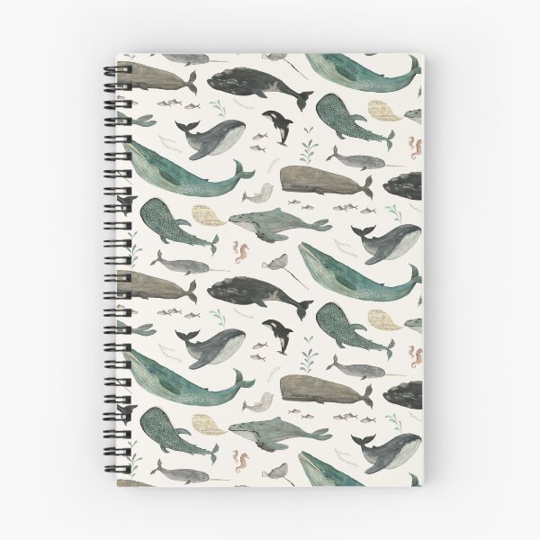 Item preview, Whale Song - Ocean Pattern with Whales and Sea Life designed and sold by Katherine Quinn Illustration.