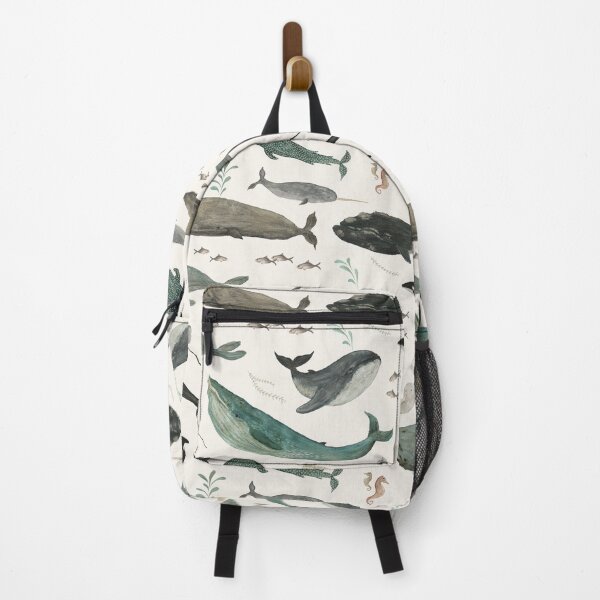 Item preview, Whale Song - Ocean Pattern with Whales and Sea Life designed and sold by Katherine Quinn Illustration.