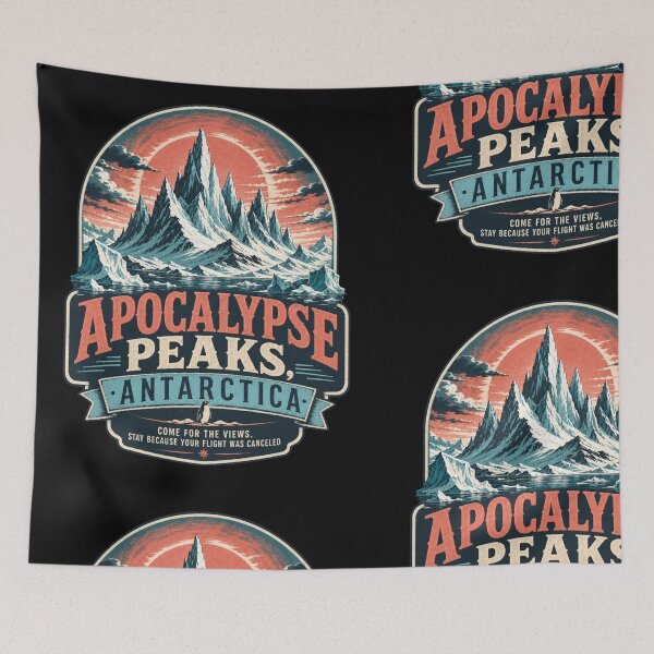 Item preview, Apocalypse Peaks Antarctica Vintage Expedition Travel designed and sold by HROC.