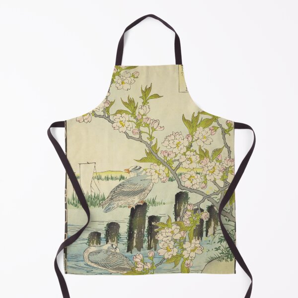 Item preview, Japanese Seagull and Cherry Blossom - Bairei Kono Vintage Art No. 16 designed and sold by UkiyoInkStudio.