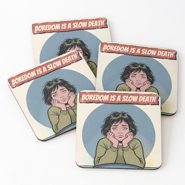 Item preview, Boredom Is A Slow Death Retro Pop Art Poster designed and sold by DuckOddity.