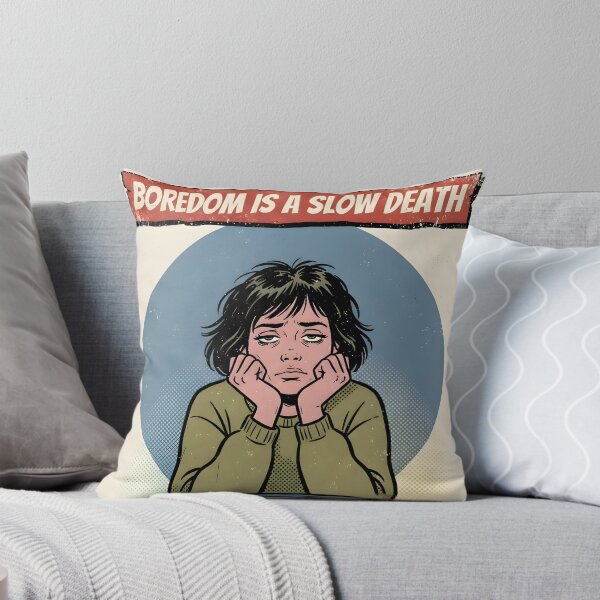 Item preview, Boredom Is A Slow Death Retro Pop Art Poster designed and sold by DuckOddity.