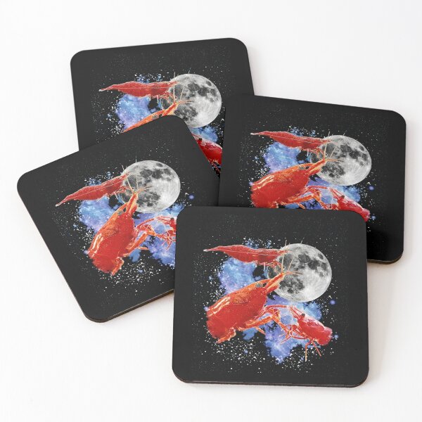 Item preview, Red Shrimp howling at the moon designed and sold by hargisnamocho.