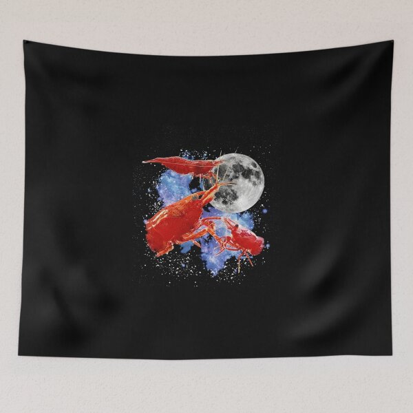 Item preview, Red Shrimp howling at the moon designed and sold by hargisnamocho.
