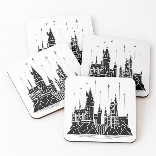 Item preview, Magic Wizarding Castle Under the Stars designed and sold by pixiedustpaint.