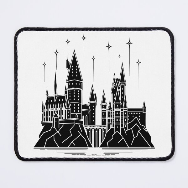 Item preview, Magic Wizarding Castle Under the Stars designed and sold by pixiedustpaint.