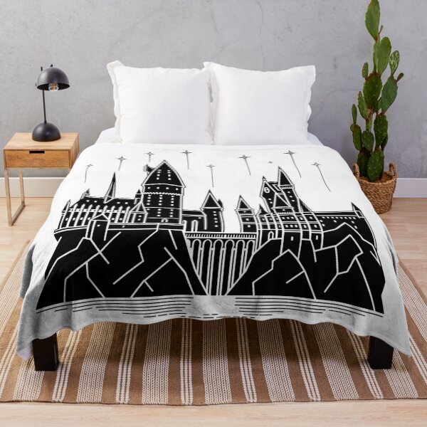 Item preview, Magic Wizarding Castle Under the Stars designed and sold by pixiedustpaint.