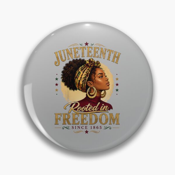 Item preview, Juneteenth Rooted in Freedom Since 1865 Black Women Afro designed and sold by ArleneRowe.