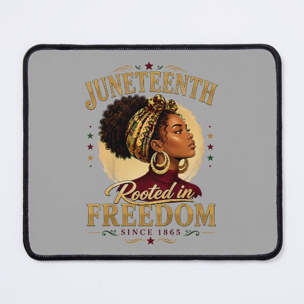 Item preview, Juneteenth Rooted in Freedom Since 1865 Black Women Afro designed and sold by ArleneRowe.