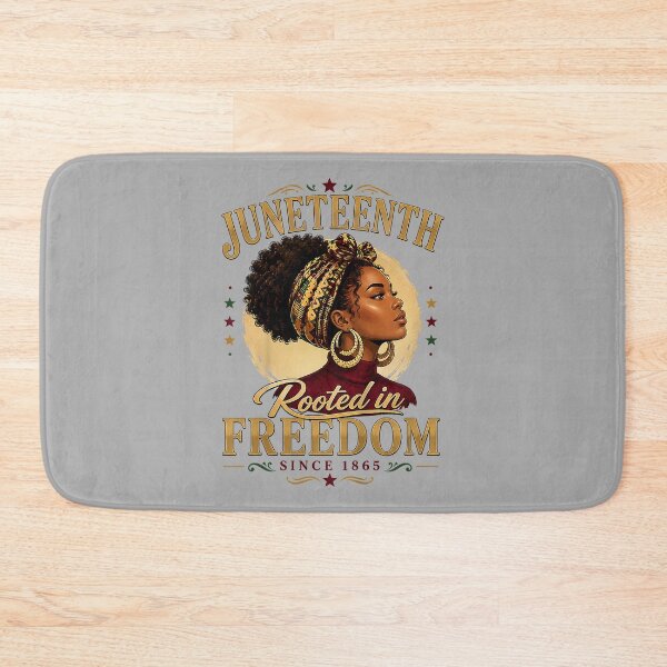 Item preview, Juneteenth Rooted in Freedom Since 1865 Black Women Afro designed and sold by ArleneRowe.