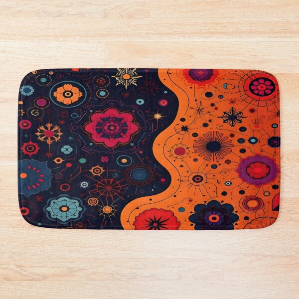 Item preview, An Abstract Fusion of Vibrant Floral Patterns A Multicolored Exploration of Cosmic Botanical Patterns with Contrasting Backgrounds that Captivates the Imagination designed and sold by Matt_Smith.