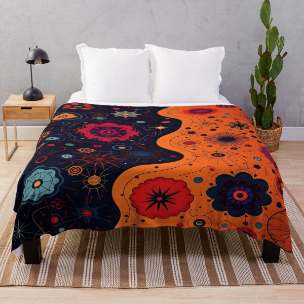 Item preview, An Abstract Fusion of Vibrant Floral Patterns A Multicolored Exploration of Cosmic Botanical Patterns with Contrasting Backgrounds that Captivates the Imagination designed and sold by Matt_Smith.