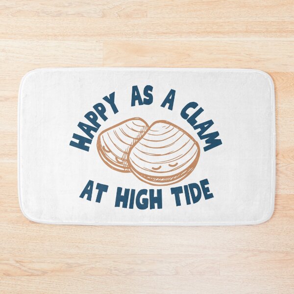 Item preview, Happy as a Clam at High Tide Funny Coastal Beach  designed and sold by HYPNK.