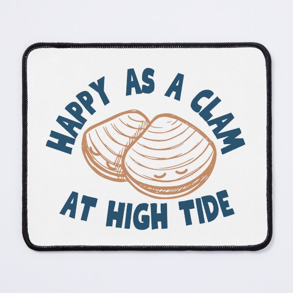 Item preview, Happy as a Clam at High Tide Funny Coastal Beach designed and sold by HYPNK.