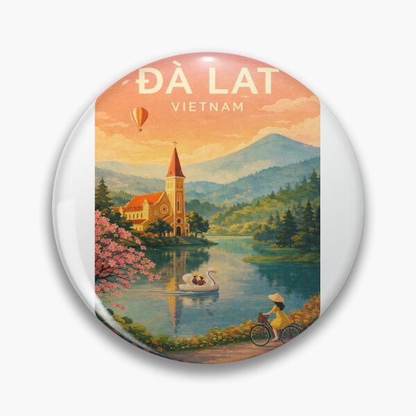 Item preview, a Lat Lam Dong Vietnam Xuan Huong Lake Highland Landscape designed and sold by Aryabek.