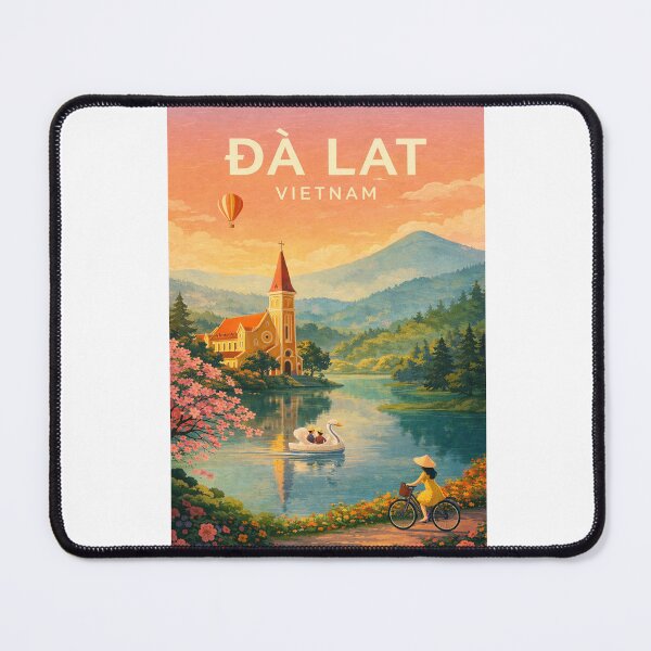 Item preview, a Lat Lam Dong Vietnam Xuan Huong Lake Highland Landscape designed and sold by Aryabek.