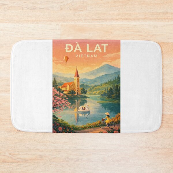 Item preview, a Lat Lam Dong Vietnam Xuan Huong Lake Highland Landscape designed and sold by Aryabek.
