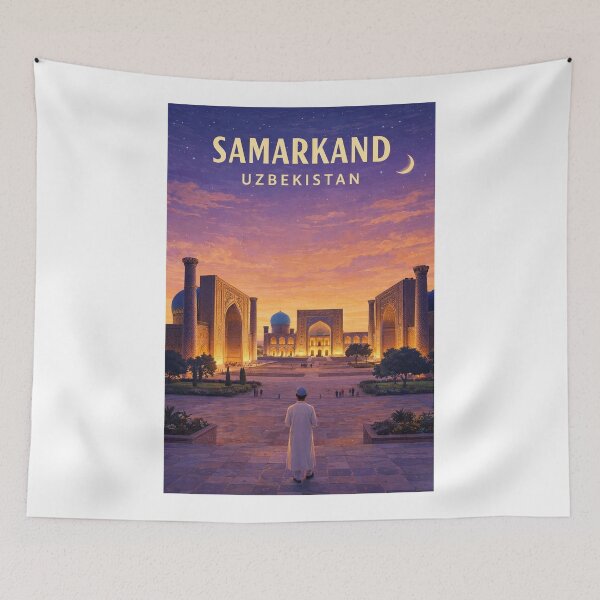 Item preview, Samarkand Registan Uzbekistan Silk Road Architectural Landmark designed and sold by Aryabek.