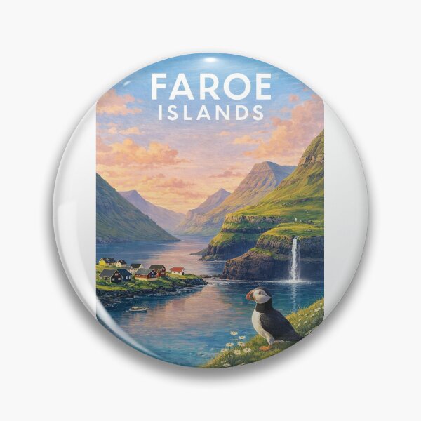 Item preview, Faroe Islands North Atlantic Føroyar Scenic Nordic Coast designed and sold by Aryabek.