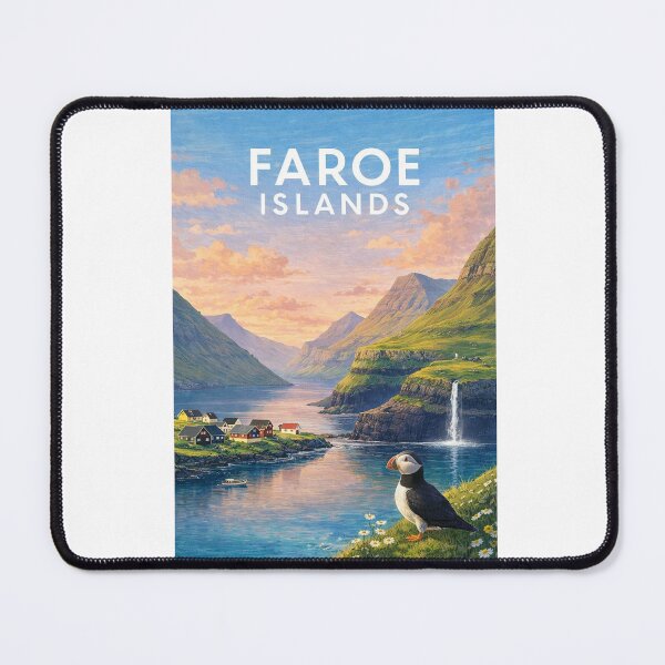 Item preview, Faroe Islands North Atlantic Føroyar Scenic Nordic Coast designed and sold by Aryabek.
