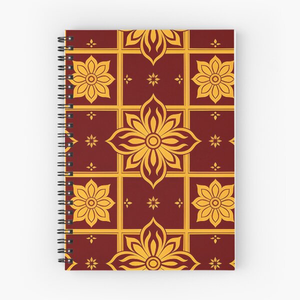 Artikelvorschau, Dekokissen mit Damast-Blumenmuster in Königsgold und Kastanienbraun entworfen und verkauft von FestivityFinds.