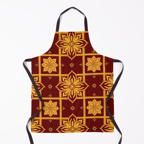 Item preview, Royal Gold and Maroon Damask Floral Pattern Throw Pillow designed and sold by FestivityFinds.