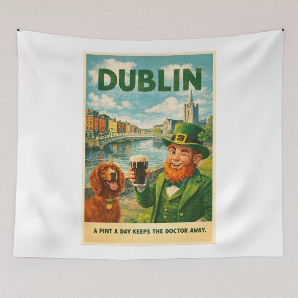 Item preview, Dublin Ha'penny Bridge River Liffey Irish Heritage designed and sold by Aryabek.