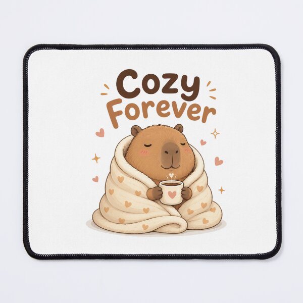 Item preview, Cozy Forever Capybara Under Blanket Cute Kawaii Comfort Animal Sticker | Cozy Aesthetic Gift designed and sold by Sanika arts .