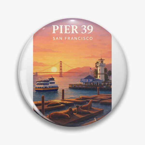Item preview, Pier 39 Golden Gate Bridge San Francisco Waterfront designed and sold by Aryabek.
