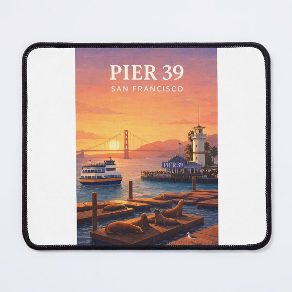 Item preview, Pier 39 Golden Gate Bridge San Francisco Waterfront designed and sold by Aryabek.