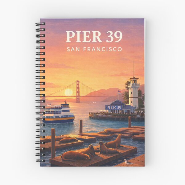 Item preview, Pier 39 Golden Gate Bridge San Francisco Waterfront designed and sold by Aryabek.