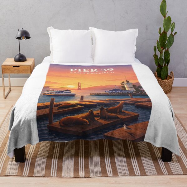 Item preview, Pier 39 Golden Gate Bridge San Francisco Waterfront designed and sold by Aryabek.