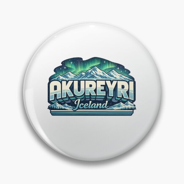 Item preview, Akureyri Eyjafjörður Northern Iceland Aurora Landscape designed and sold by Aryabek.