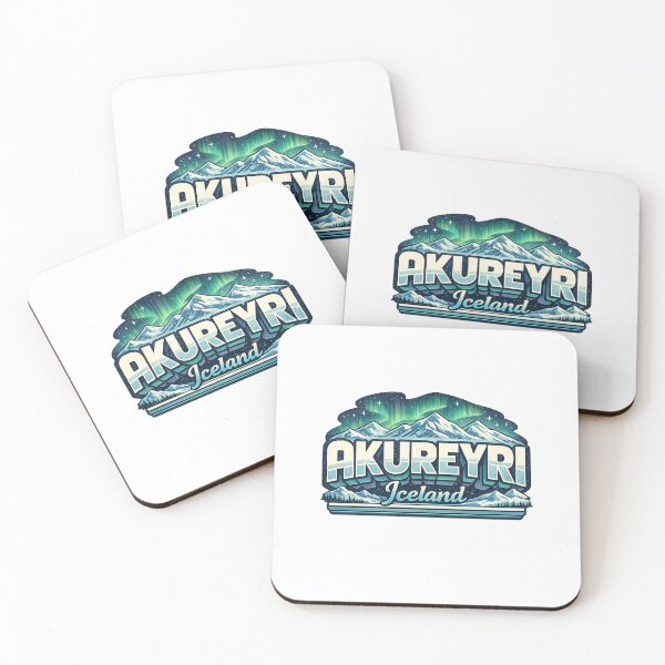Item preview, Akureyri Eyjafjörður Northern Iceland Aurora Landscape designed and sold by Aryabek.