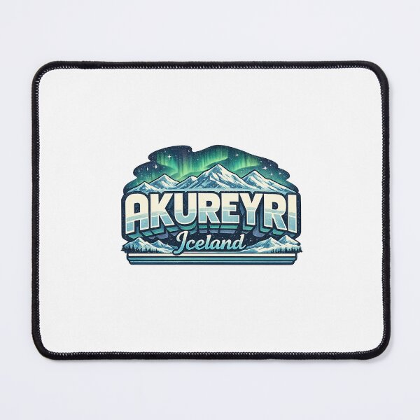 Item preview, Akureyri Eyjafjörður Northern Iceland Aurora Landscape designed and sold by Aryabek.