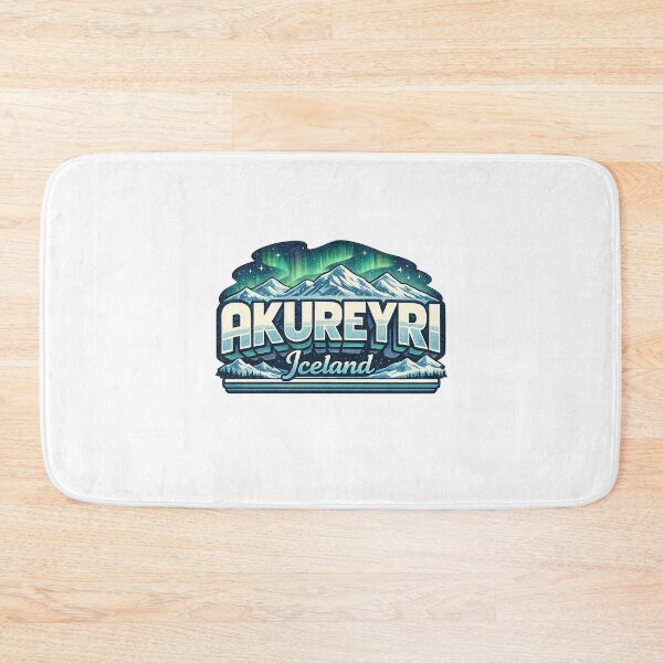 Item preview, Akureyri Eyjafjörður Northern Iceland Aurora Landscape designed and sold by Aryabek.