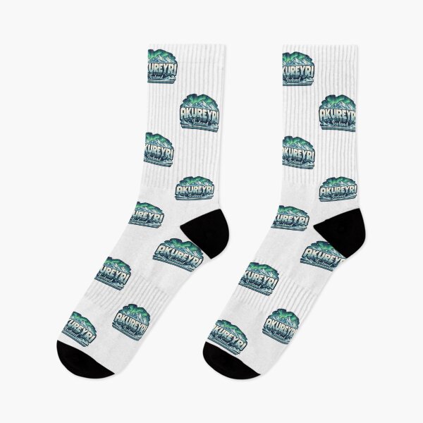 Item preview, Akureyri Eyjafjörður Northern Iceland Aurora Landscape designed and sold by Aryabek.