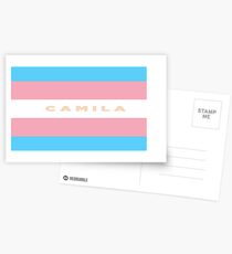 Camila X Transgender Flag Postcards