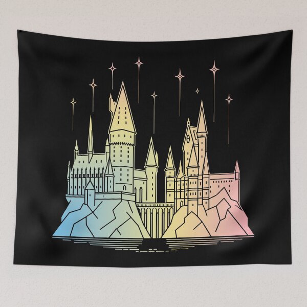 Item preview, Rainbow Magic Wizarding Castle Under the Stars designed and sold by pixiedustpaint.