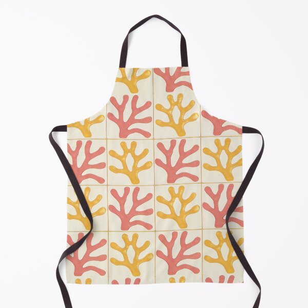 Item preview, Mid Century Modern Coral Reef Botanical Pattern Throw Pillow designed and sold by FestivityFinds.