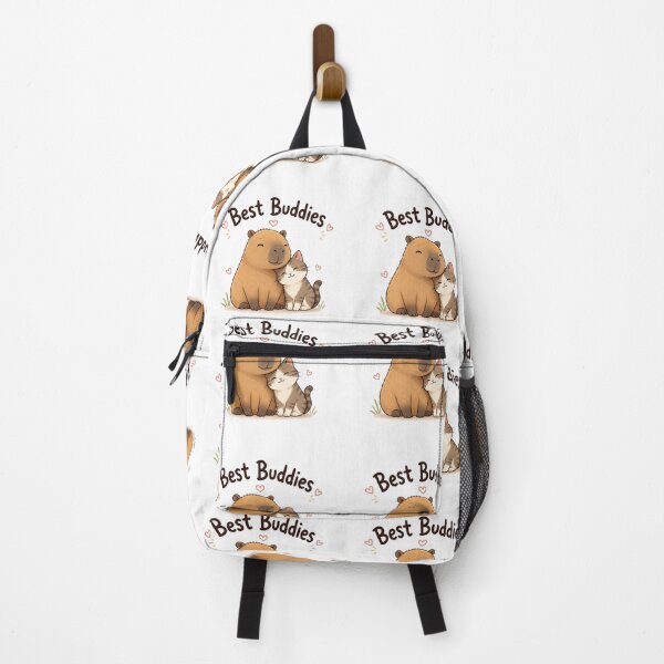 Item preview, Cute Capybara & Cat Best Buddies Kawaii Friendship Animal Sticker | Adorable Pet Lover Gift designed and sold by Sanika arts .